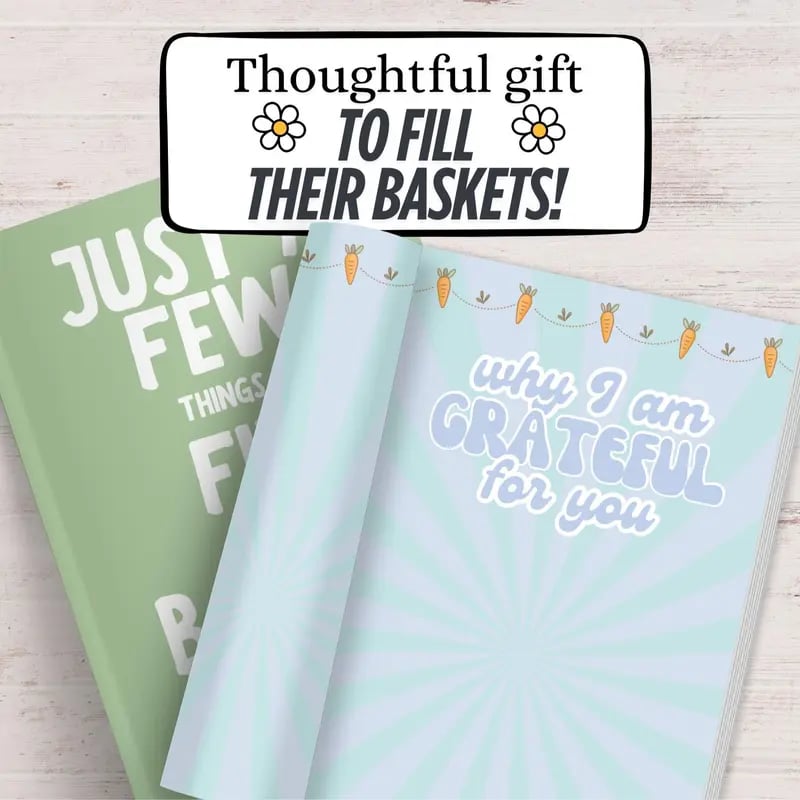 ❤️Just A Few Things To Fill Your Basket🧺Springtime Keepsake for Easter Basket Ideas 2026 Fill-In-The-Blank Book📚