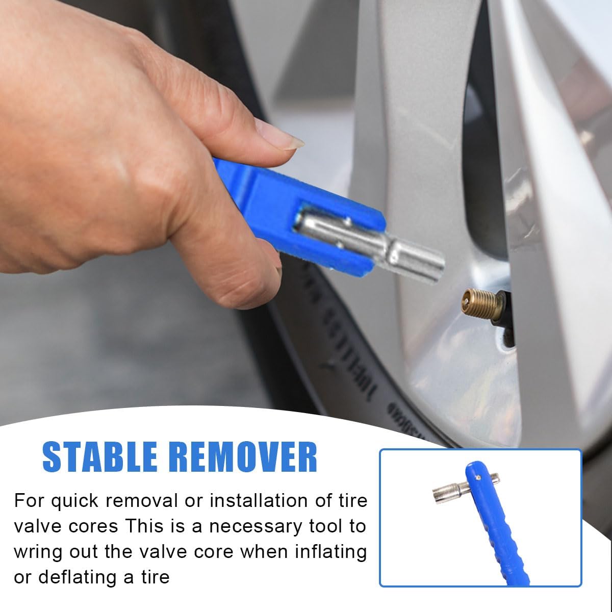 🔥Tire Valve Puller Tool Tire Valve Stem with Valve Core Remover Tool