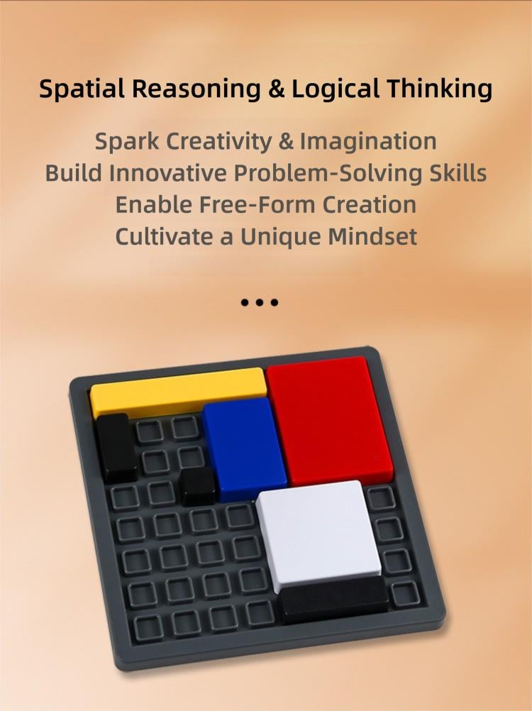 Logic Puzzle Brain Teaser Game for Kids & Adults, 88 Challenging Levels, Educational Logic Toy, Travel Games for Ages 7+