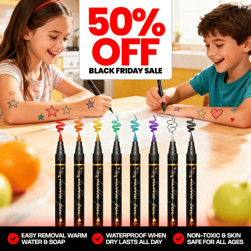 Safe & Fun Temporary Tattoo Pens | Creative Body Art for All Ages