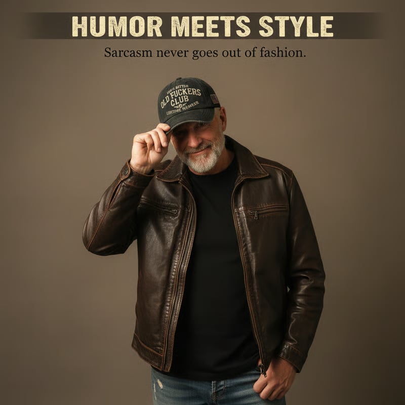 Old Fuckers Club-Vintage Baseball Cap