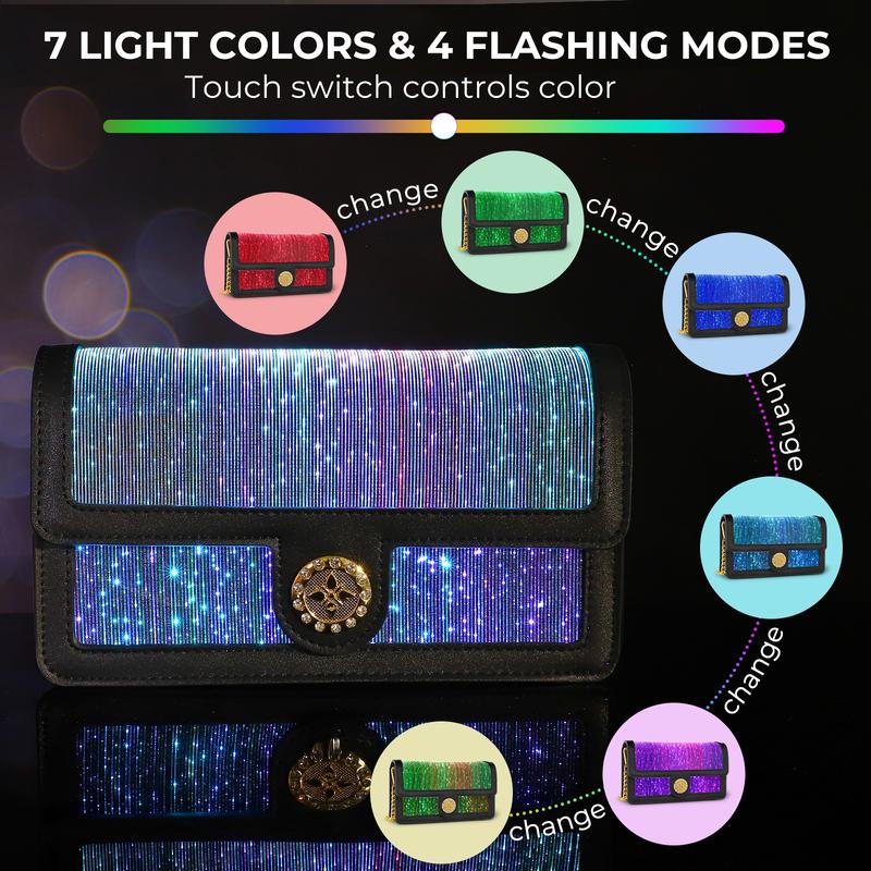 Light Up Rave Bag with Seven Colors & Four Flash Modes