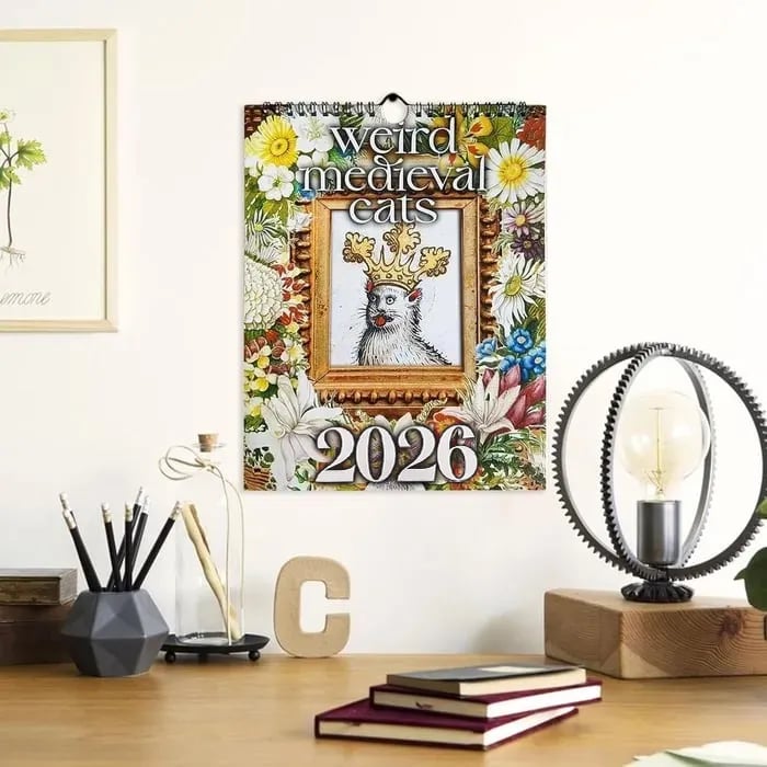 🔥LAST DAY 50% OFF - 🐱Whimsical Medieval Cats 2026 Calendar⚔️📅