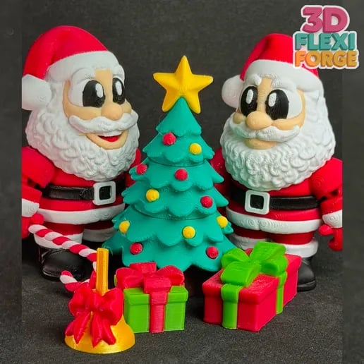 🔥Christmas Early Discount 49% Off🎅Cute Flexi Santa Claus and Book Case & Keychain