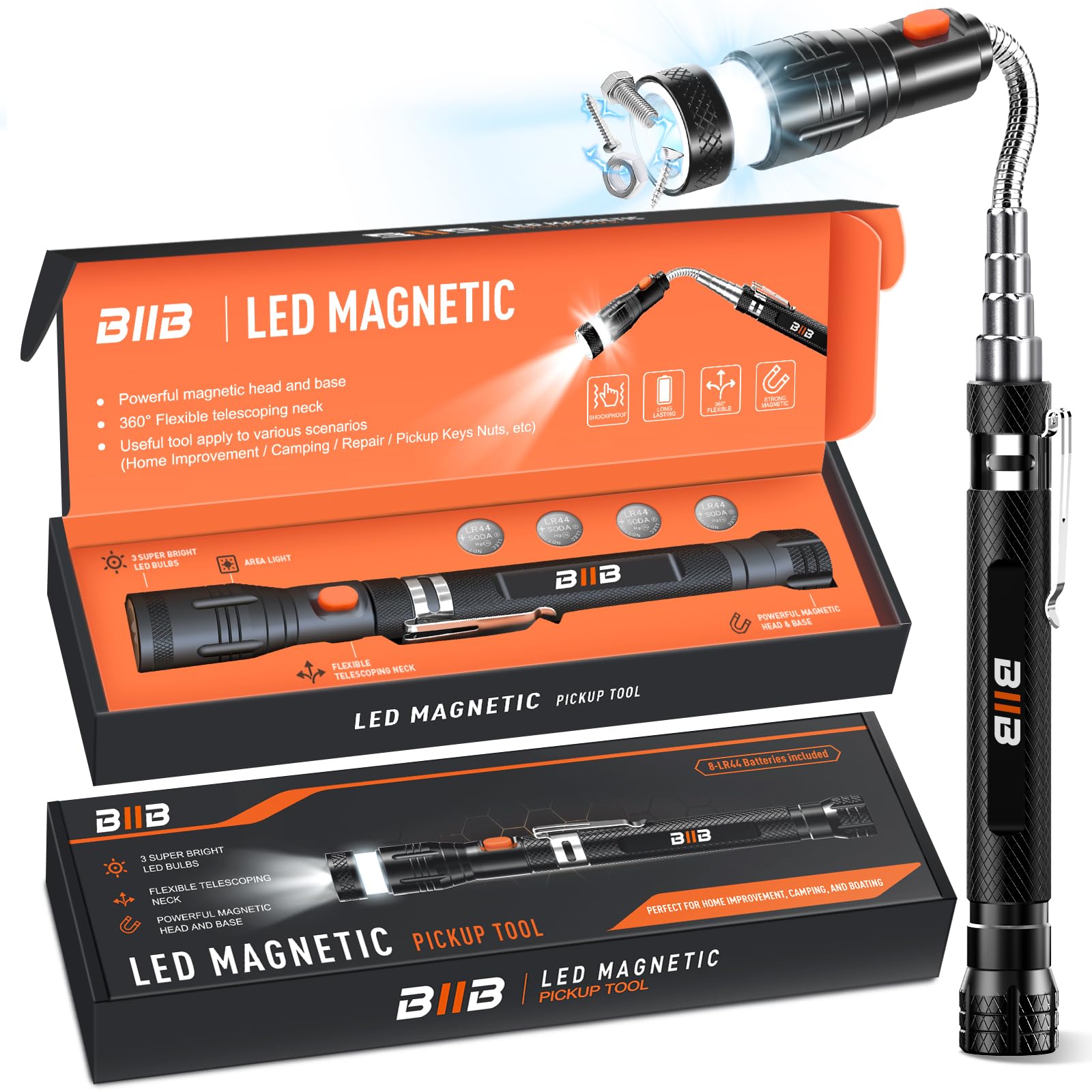 🎄 Telescoping Magnetic Pickup Tools – The Ultimate Gift for Every Guy This Christmas! 🎁
