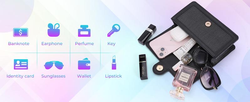 LUMISONATA Light Up Rave Bag with Seven Colors & Four Flash Modes, Touchable Adjustable Straps, Detachable Chain, USB Charging, Perfect for Parties, Clubs, Festivals, Women's Fashionable Rave Bag