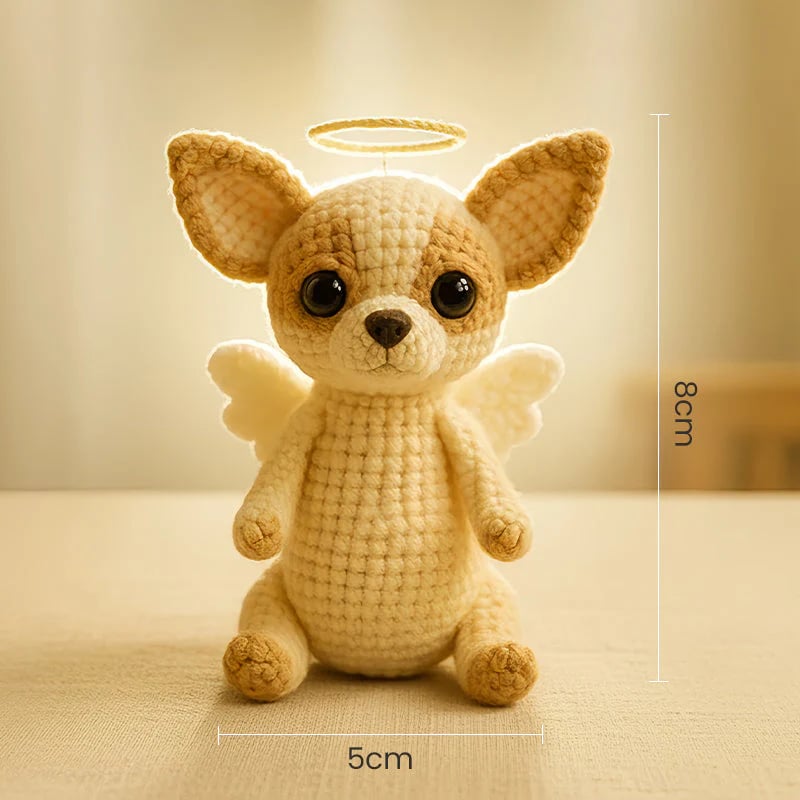 Delicate Miniature Crocheted Dog Keepsakes