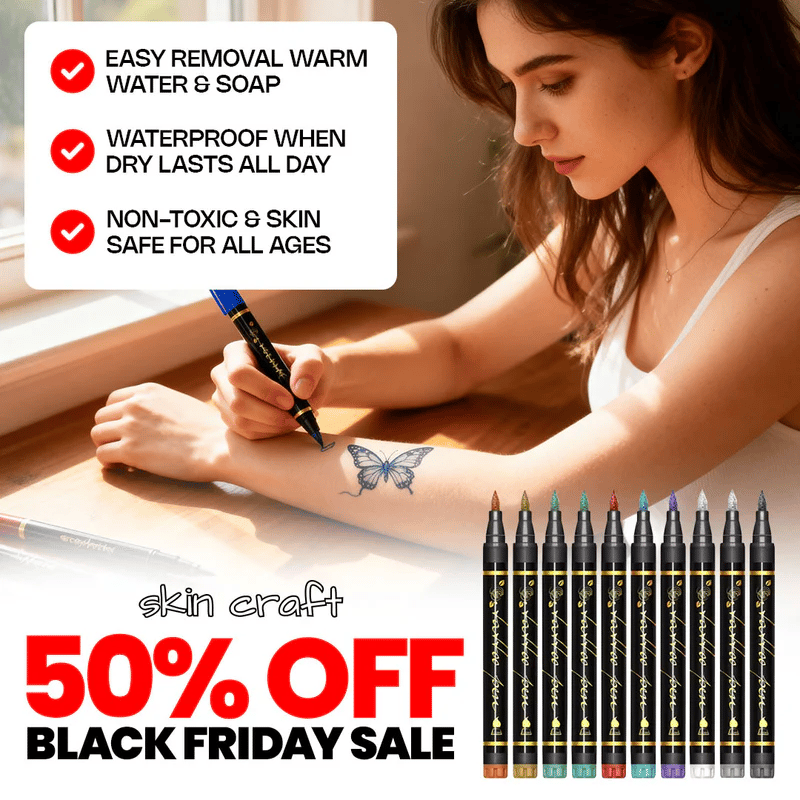 Safe & Fun Temporary Tattoo Pens | Creative Body Art for All Ages