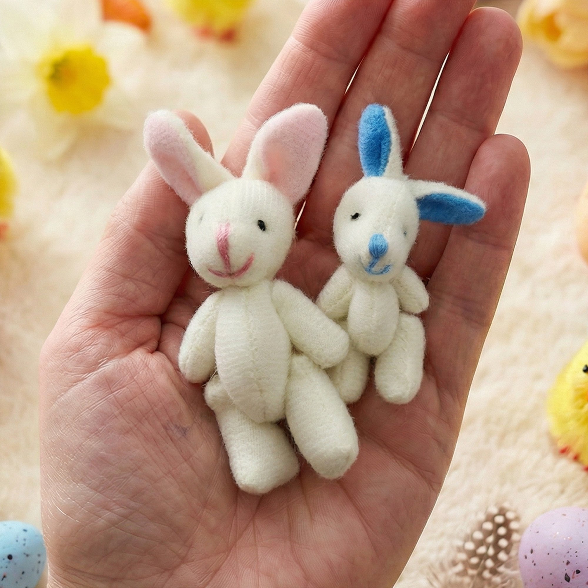 ✨🐇Mother & Baby Bunny "Pocket Hug" – The Ultimate Handmade Mini World in a Tin