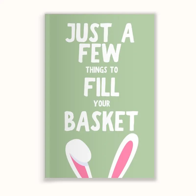 ❤️Just A Few Things To Fill Your Basket🧺Springtime Keepsake for Easter Basket Ideas 2026 Fill-In-The-Blank Book📚