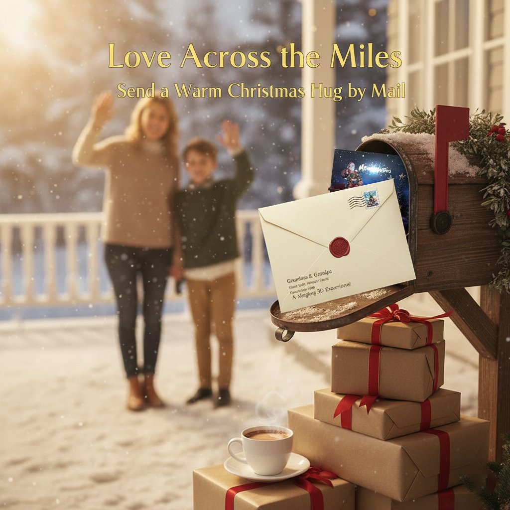 🎄Magical Interactive Christmas Card - Blow, Glow & Celebrate! 🎅