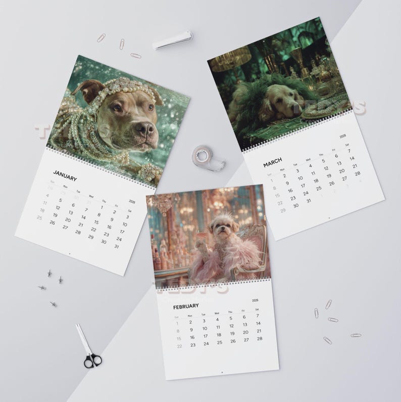Showdogs 2026 Wall Calendar, Funny Dog Calendar