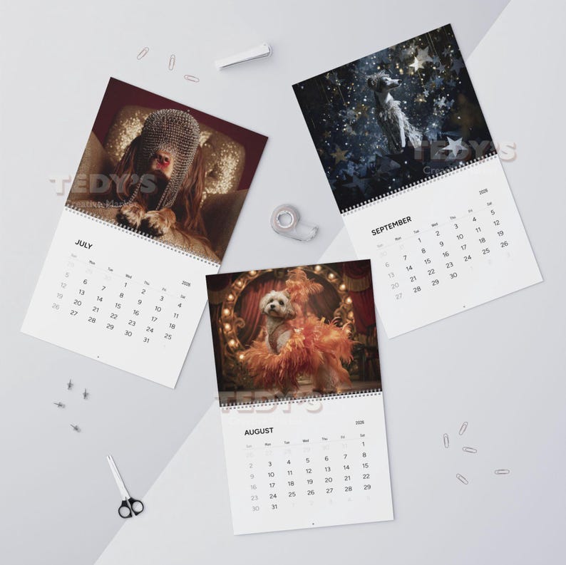 Showdogs 2026 Wall Calendar, Funny Dog Calendar