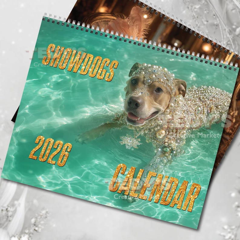 Showdogs 2026 Wall Calendar, Funny Dog Calendar