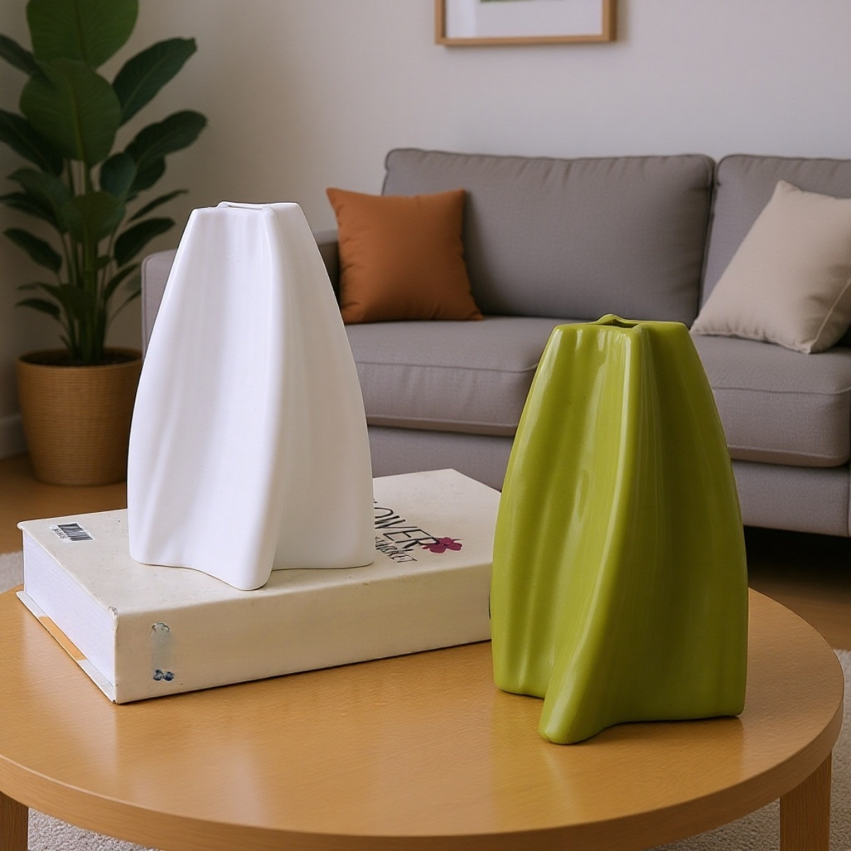 Vază din plastic în stil dopaminic pentru decorarea casei