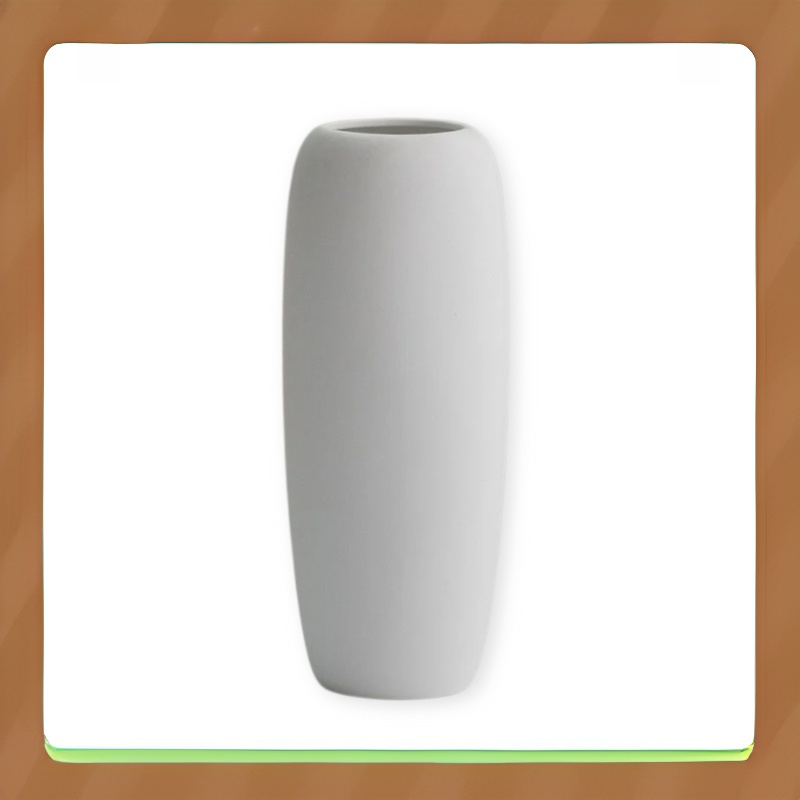Vază modernă albă pentru decorarea casei, ideală pentru flori uscate