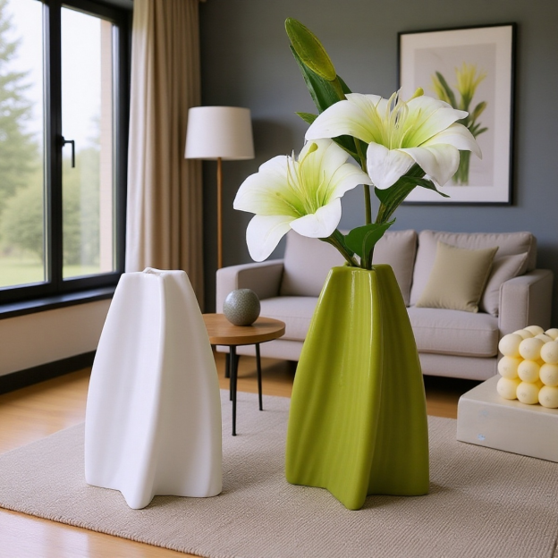 Vază din plastic în stil dopaminic pentru decorarea casei