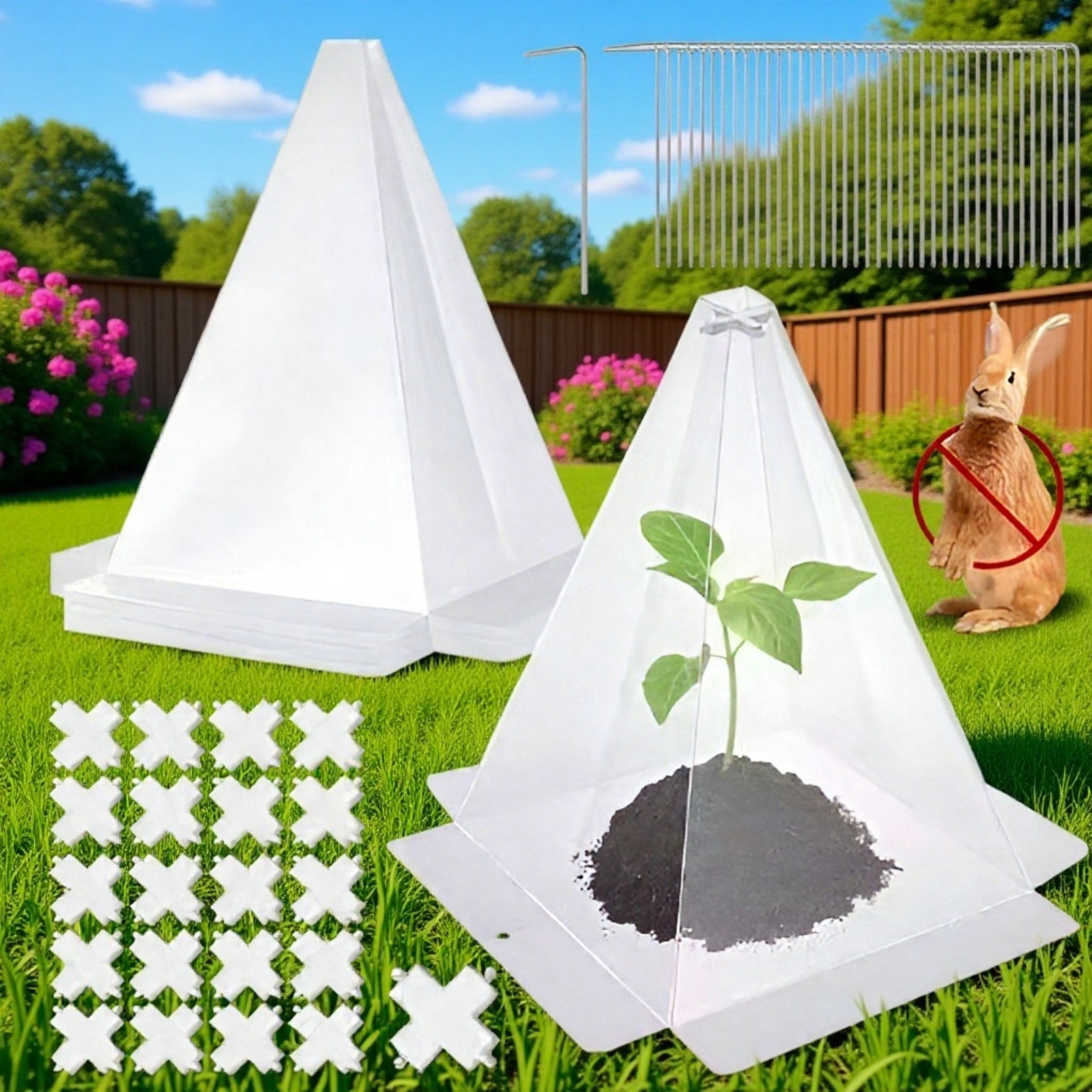 Dopuri de grădină pentru acoperirea răsadurilor – Scut împotriva păsărilor și înghețului