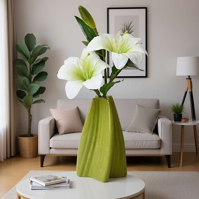 Aranjament de vaze din plastic în stil dopaminic