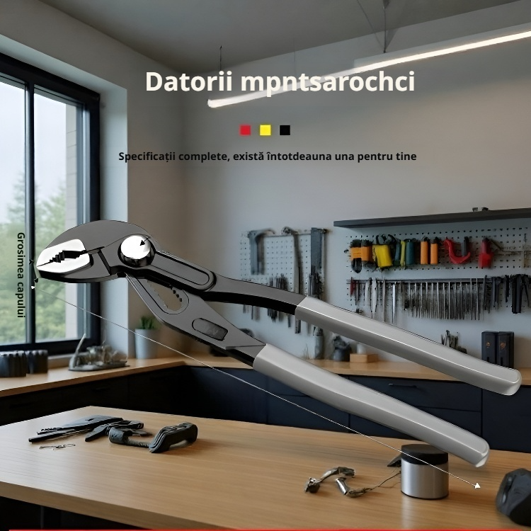 Clește reglabil universal pentru pompă de apă, buton de ajustare rapidă, pentru gospodărie