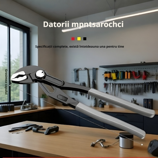 Clește reglabil universal pentru pompă de apă, buton de ajustare rapidă, pentru gospodărie