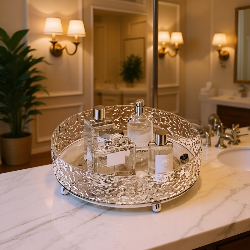 Organizator cosmetic rotativ pentru baie și toaletă