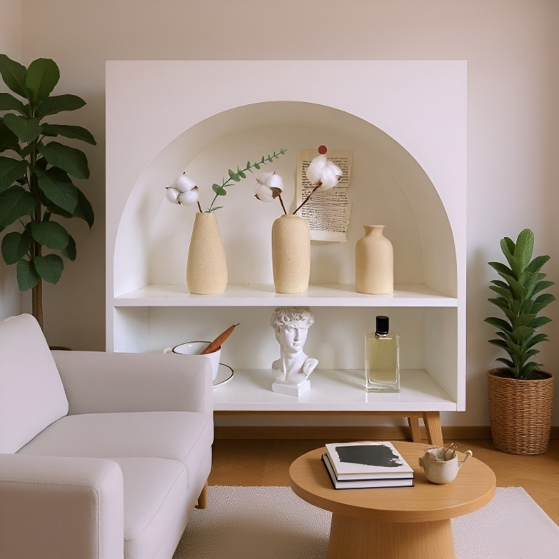 Vază albă minimalistă în stil nordic pentru decor interior