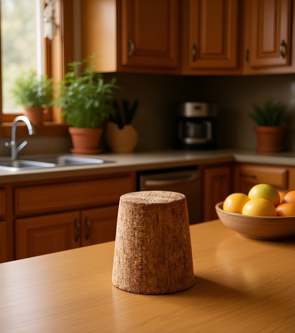 Sticlă cu striații pentru păstrarea oțetului și sosurilor