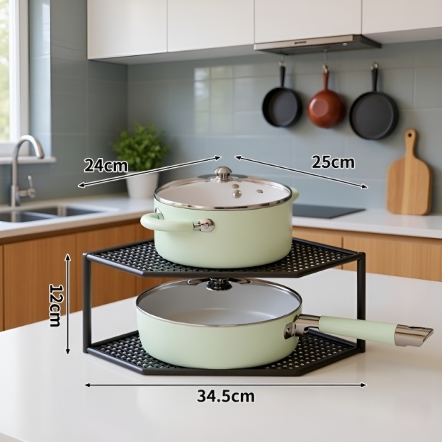 Raft de organizare pentru ustensile de bucătărie sub chiuvetă