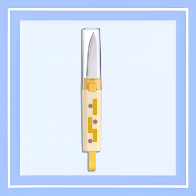 Cuțit și decojitor multifuncțional portabil 2în1 pentru fructe