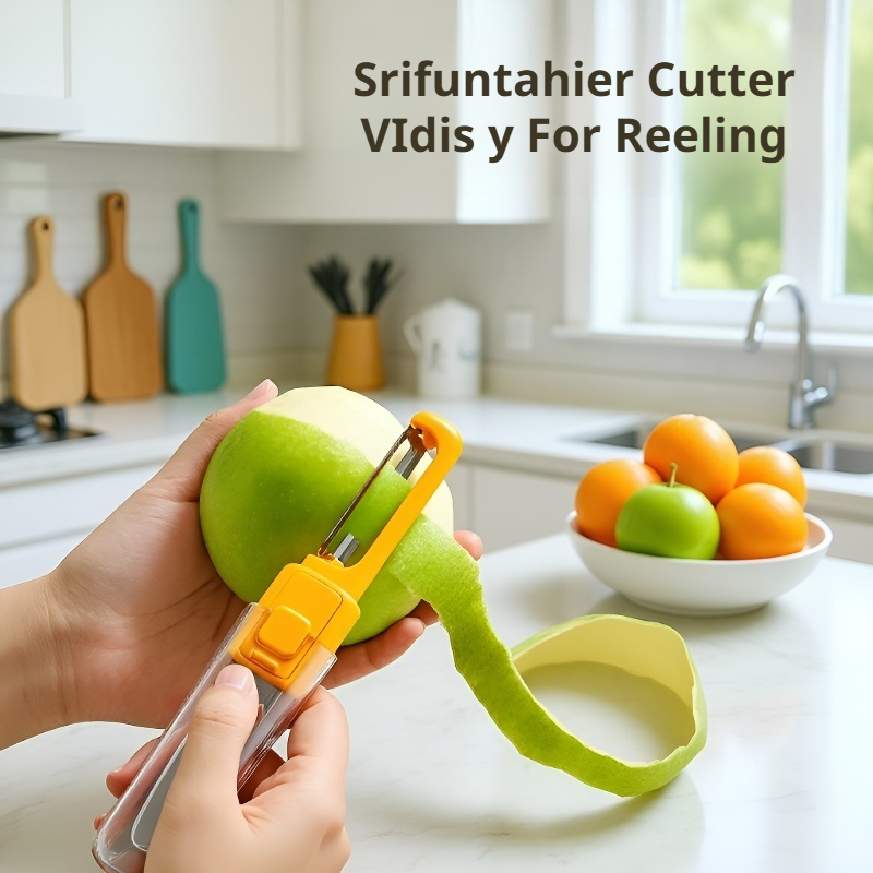 Cuțit și decojitor multifuncțional portabil 2în1 pentru fructe