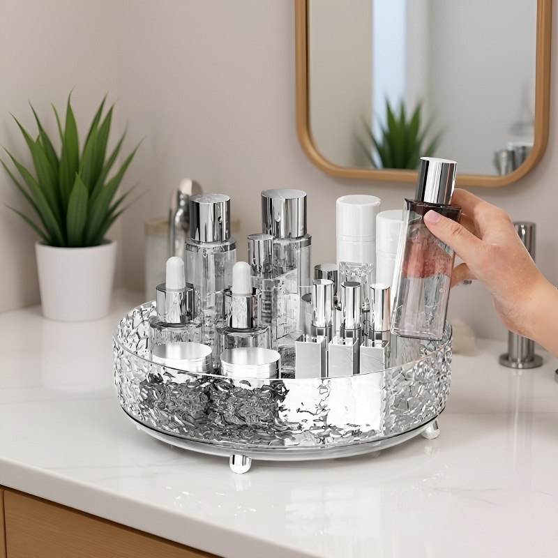 Organizator cosmetic rotativ pentru baie și toaletă