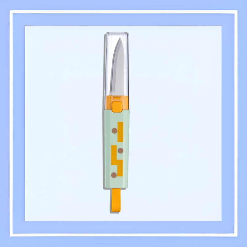 Cuțit și decojitor multifuncțional portabil 2în1 pentru fructe