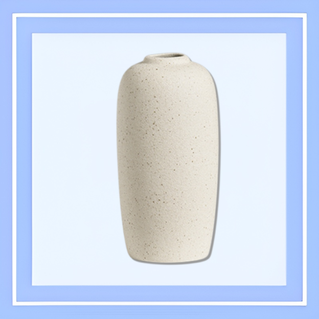 Vază decorativă nordică, ceramică albă, stil simplu pentru aranjamente florale