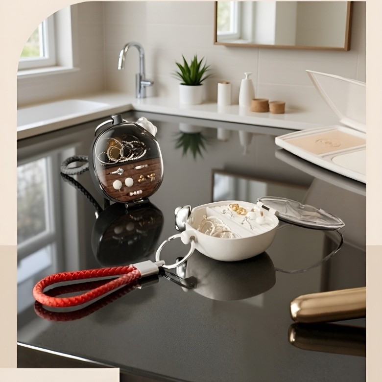 Cutie de depozitare pentru organizarea mini cerceilor exquisite