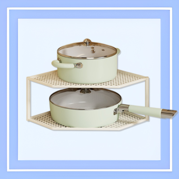 Raft de organizare pentru ustensile de bucătărie sub chiuvetă