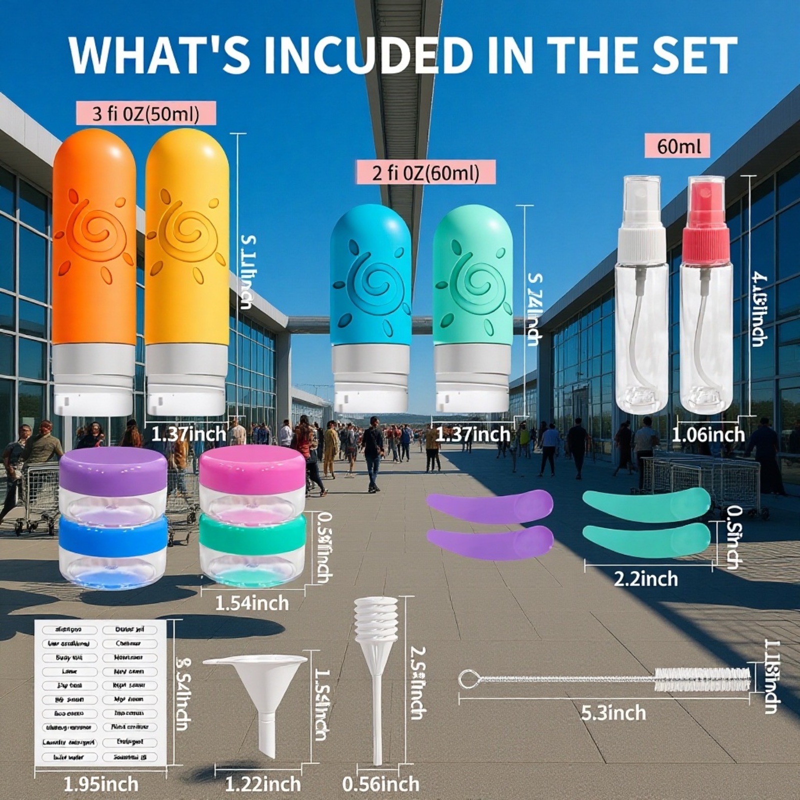 LeakProof Silicone Container Wash Bottle Portable Squeeze Travel LeakProof