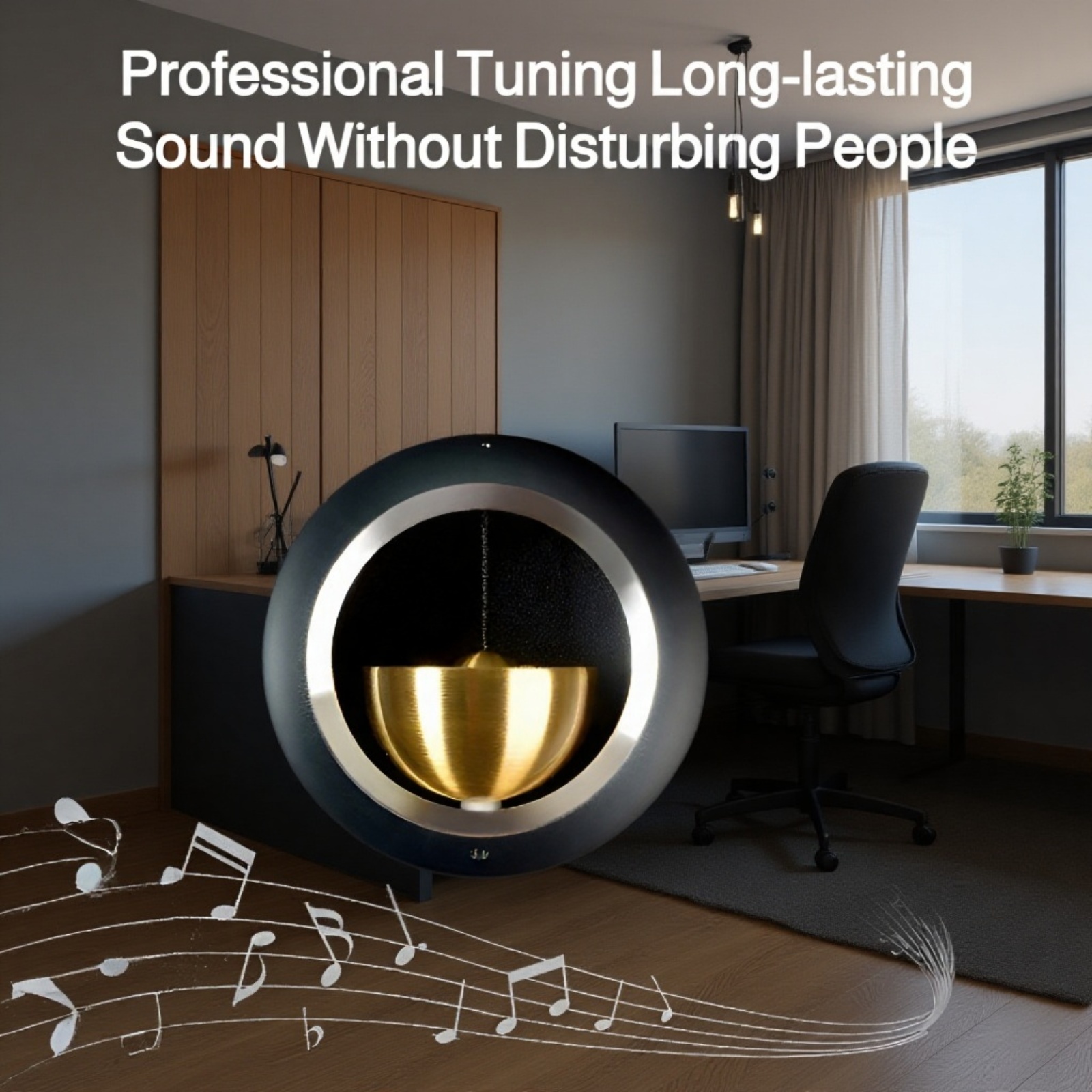 Elegant brass reminder doorbell for home entry