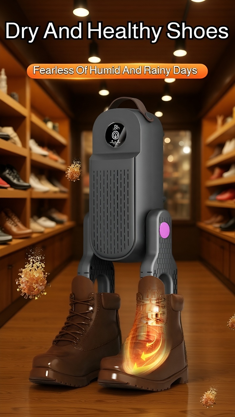 Eco-friendly shoe dryer for home and travel