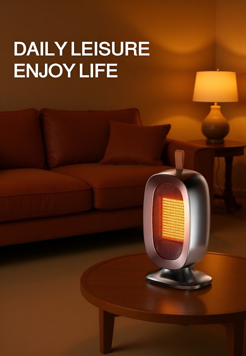 Compact design standing heater for living room