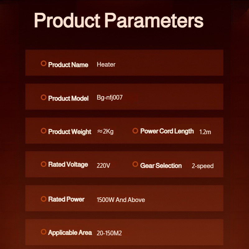 Modern home heater for winter comfort