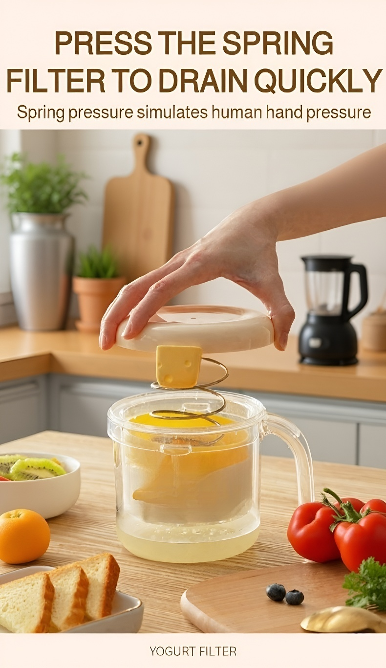 Greek yogurt making strainer with large container