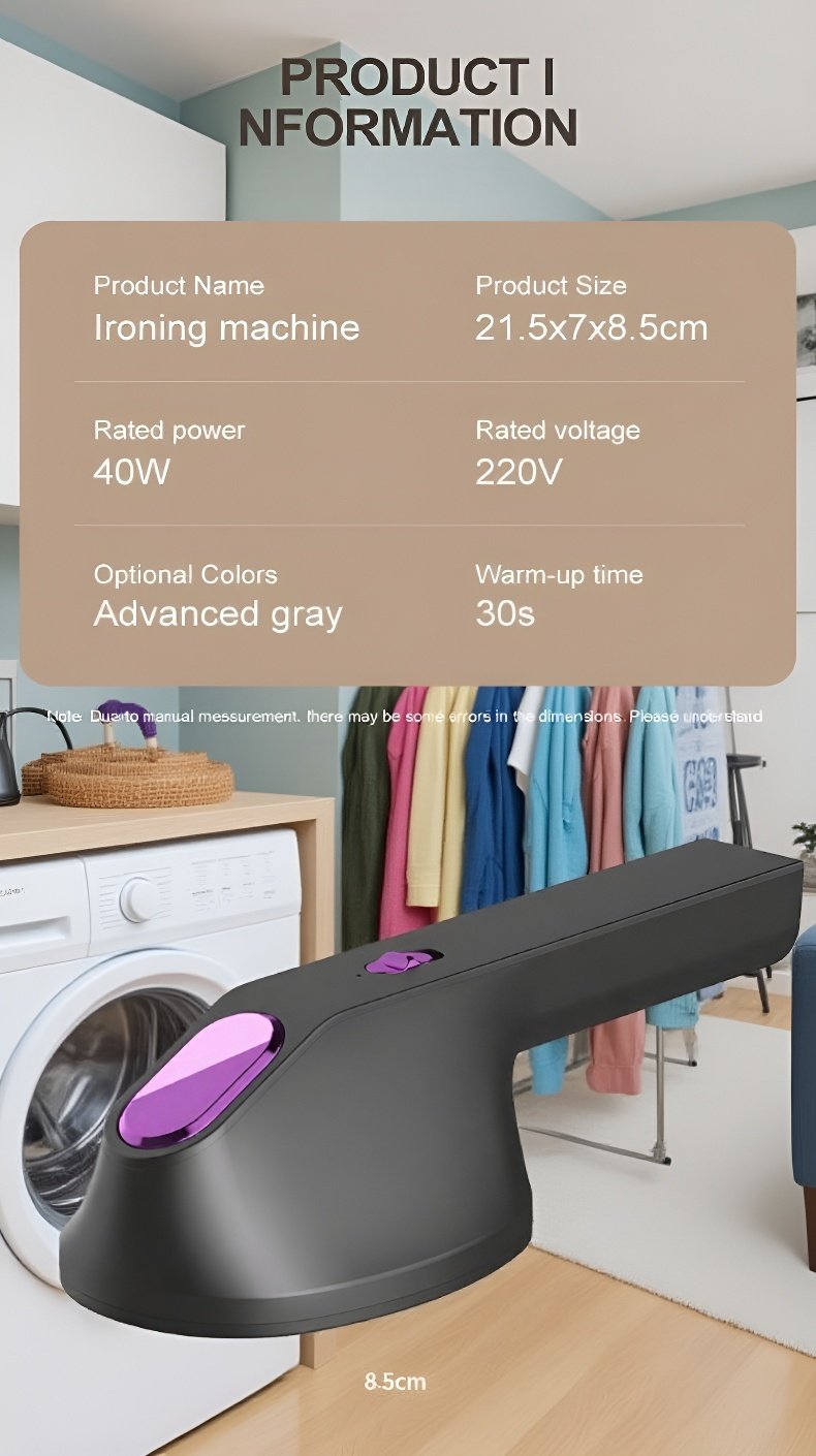 Fast heating mini garment steamer