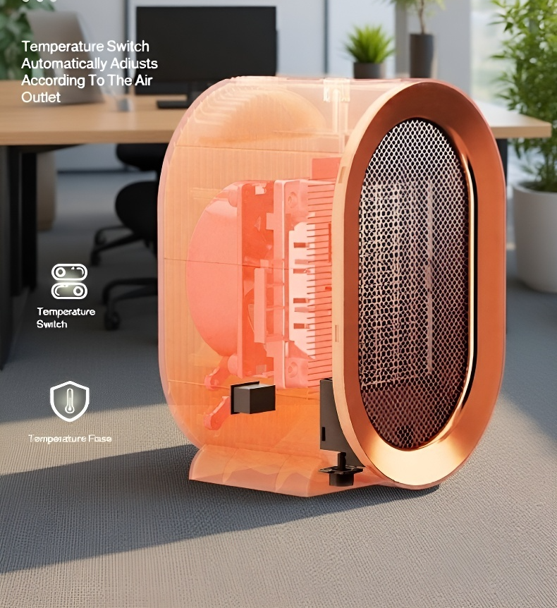 Easy-to-use electric heater fan for winter