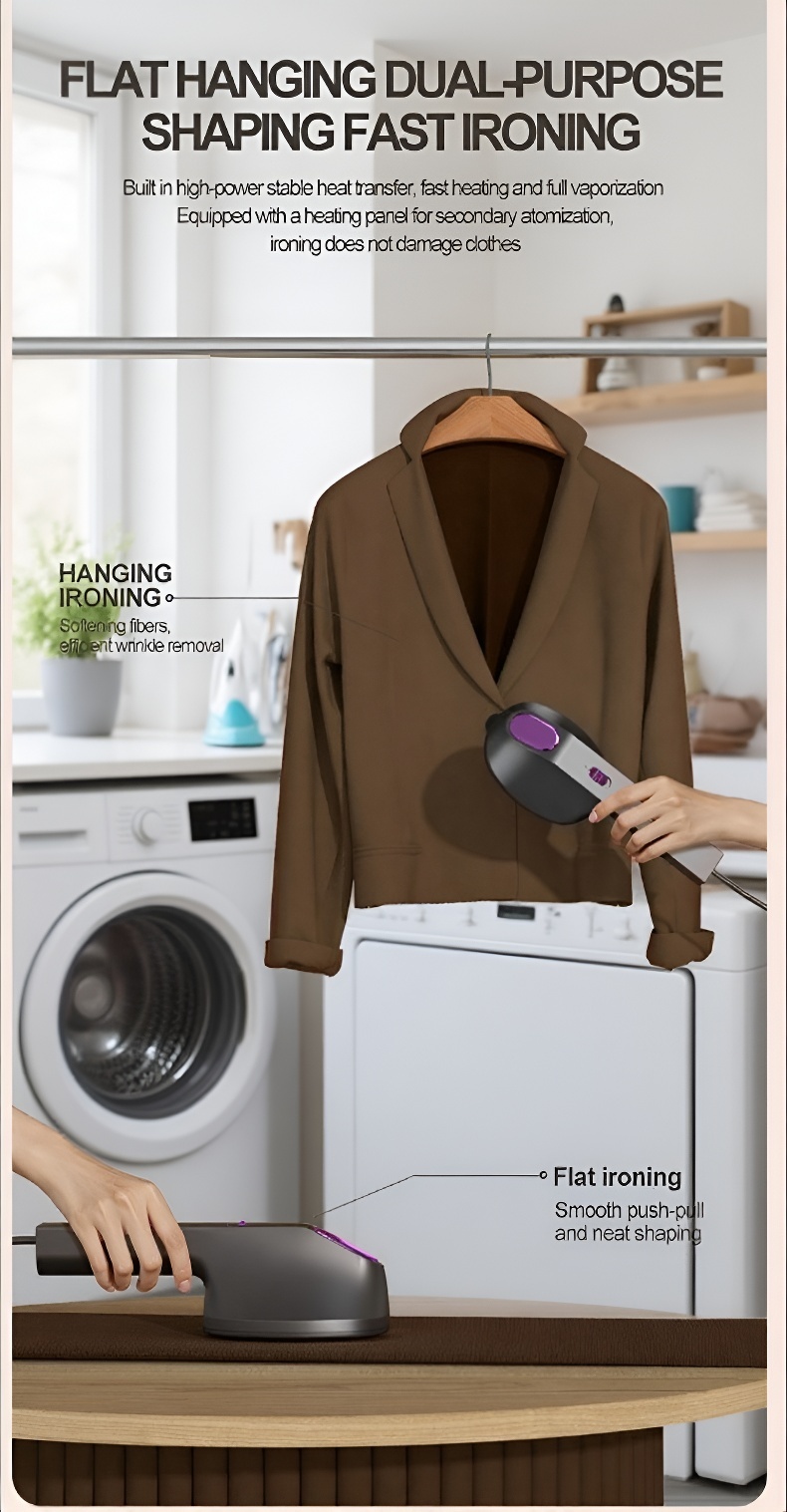 Mini garment steamer for quick clothes steaming
