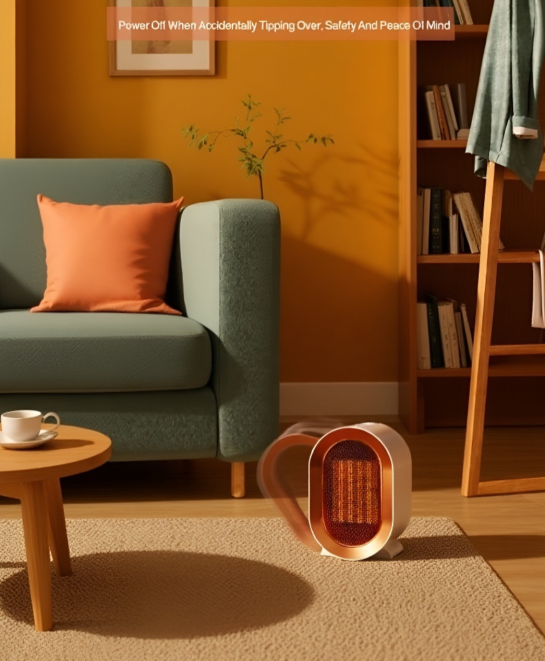 Eco-friendly electric heater in office setting