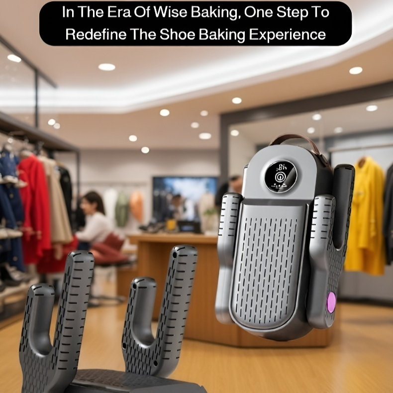 Energy-Saving Foldable Shoe Dryer for Two Pairs