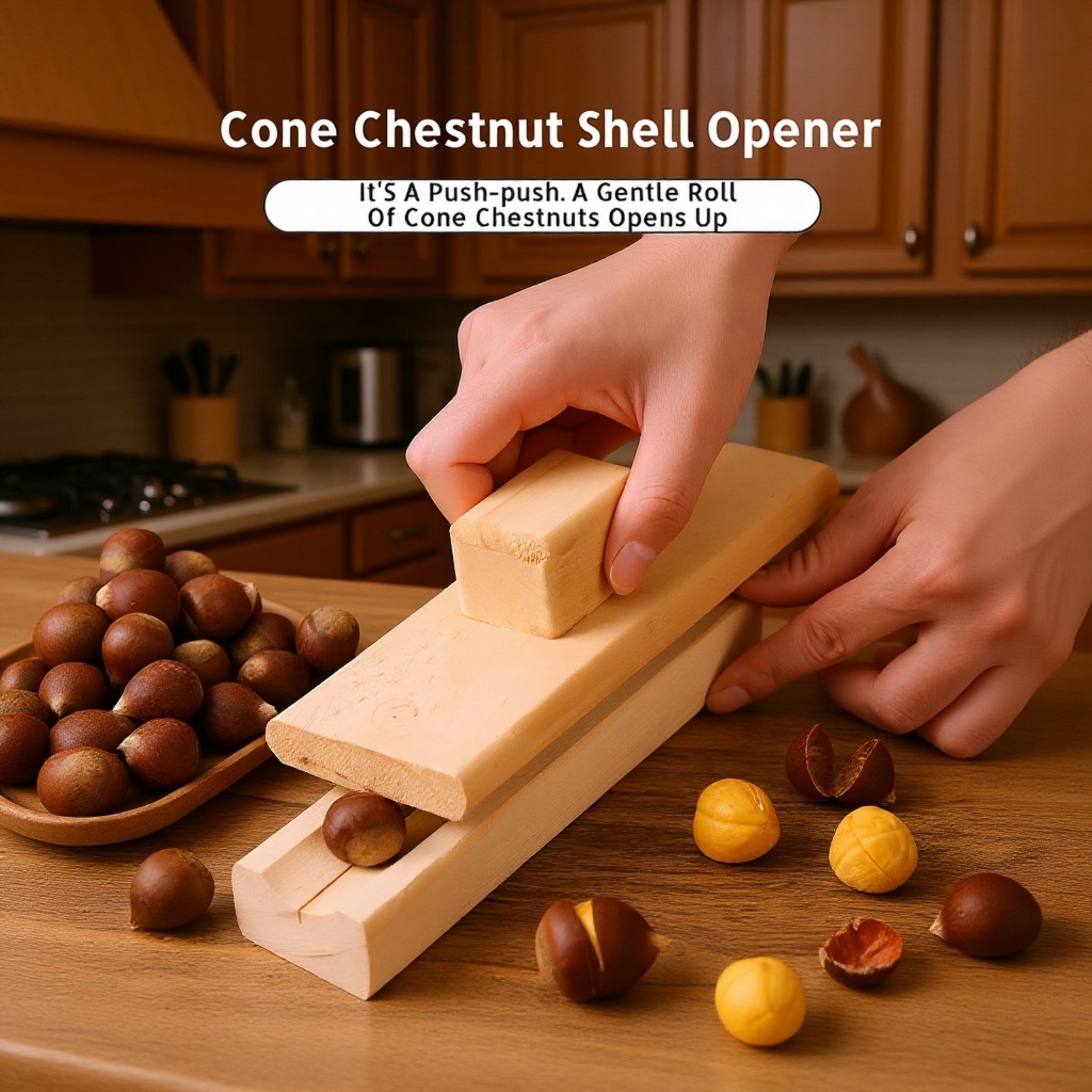 Demonstration of lotus seed peeling with multifunctional tool