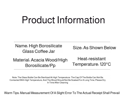 Automatic Air-Release Glass Coffee Canister 