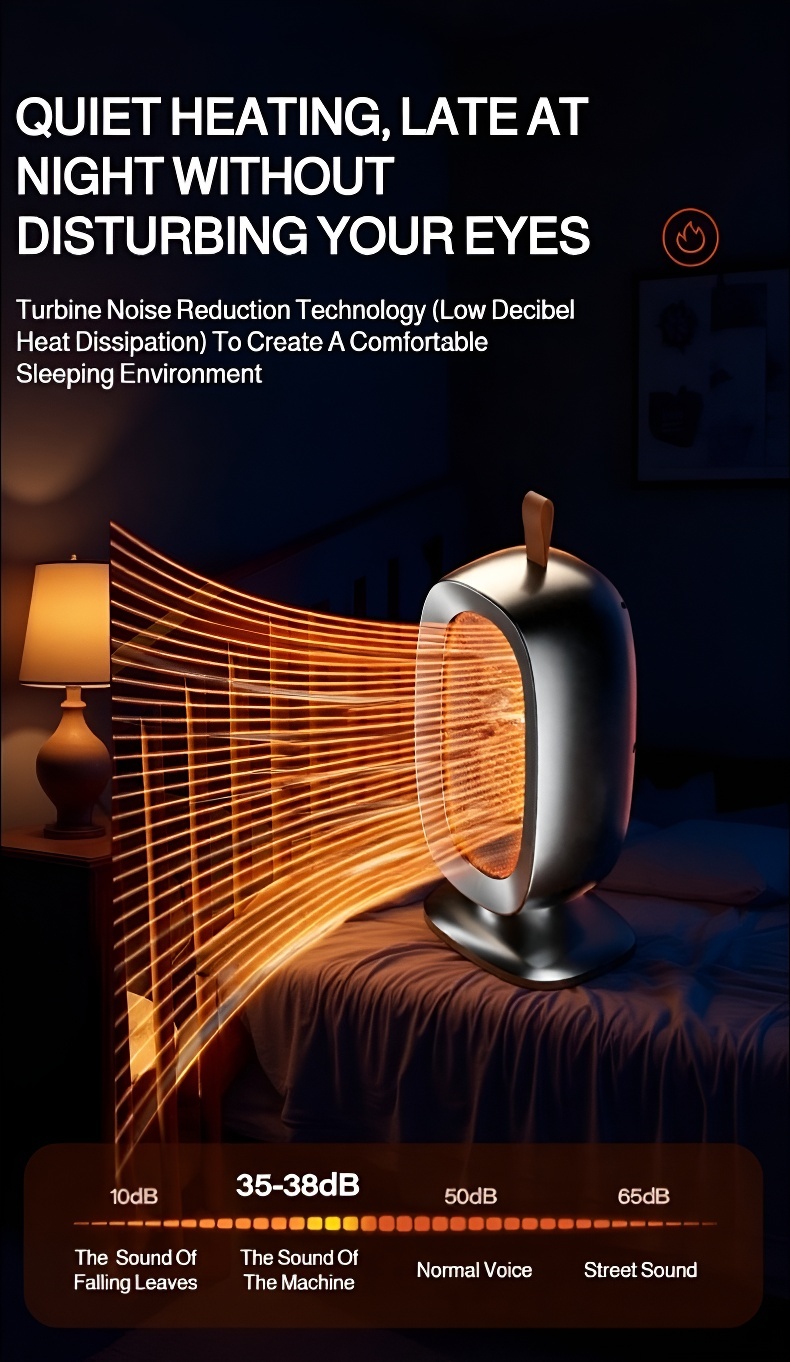 Energy efficient fan heater for home use